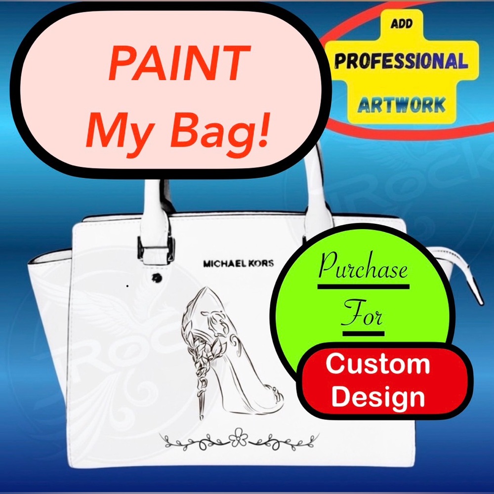 ADD PAINTING to ANY bag! Leather, Canvas, wood. MBA Artist, LOVE to help others